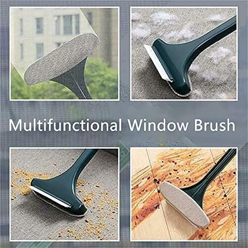 2-in-1 Window Mesh Cleaner with Extended Handle